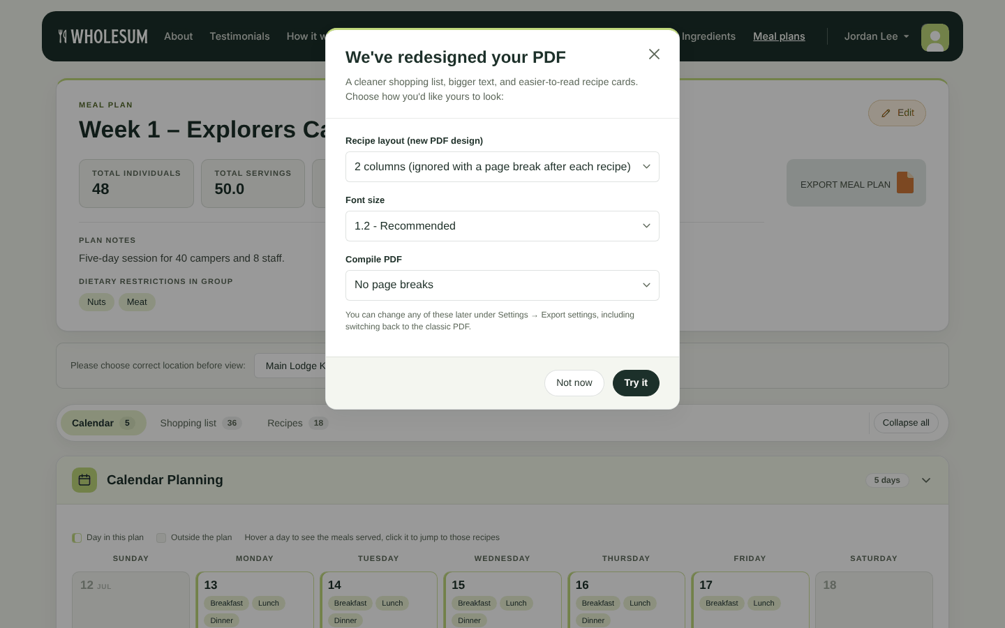 The PDF redesign prompt