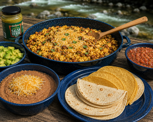 Elves Chasm Egg & Chorizo Taco Scramble