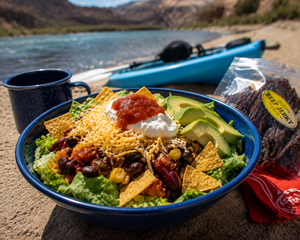 Taco Salad Beach Lunch