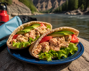 Salmon Salad Pita Pockets