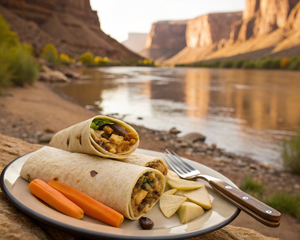 Peanut Butter, Honey & Banana Wraps