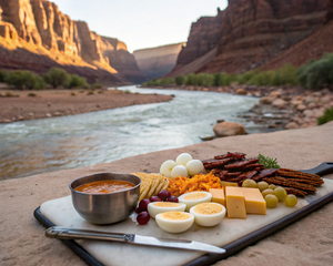 Hardboiled Egg, Cheese & Jerky Platter