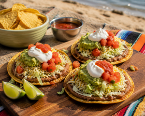 Quick Tostadas Beach Lunch