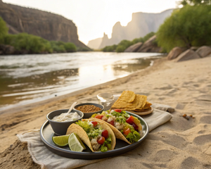 Quick Tostadas Beach Lunch