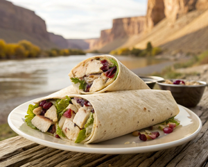 Sweet Chicken Cranberry Salad Wraps