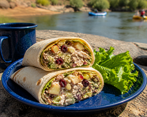 Sweet Chicken Cranberry Salad Wraps