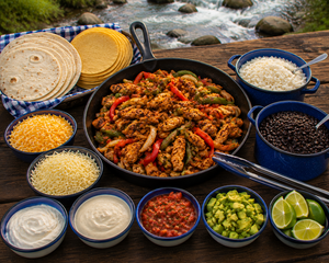 Lava Falls Fajita-Style Burritos