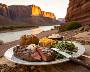 Redwall Canyon Ribeye Steaks & Baked Potatoes