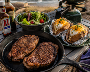 Redwall Canyon Ribeye Steaks & Baked Potatoes