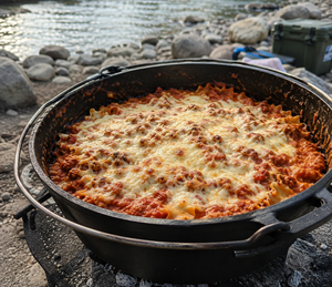 Dutch Oven Lasagna with Italian Sausage (Dutch Ove