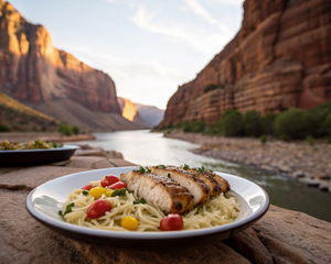 Marble Gorge Grilled Chicken with Orzo