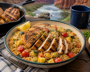 Marble Gorge Grilled Chicken with Orzo