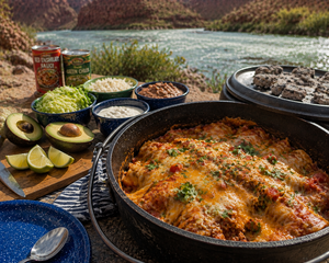 Dutch Oven Beef Enchiladas (Dutch Oven)