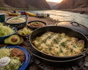Dutch Oven Chicken Enchiladas (Dutch Oven)