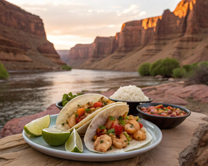 Elves Chasm Shrimp Tacos