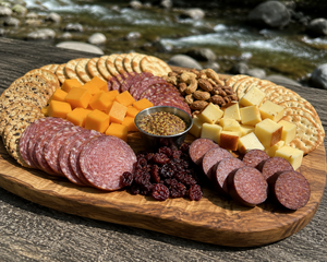 Cheese, Salami & Cracker Board