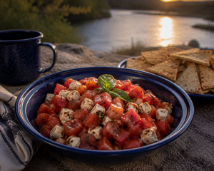 Tomato Mozzarella Bruschetta Dip