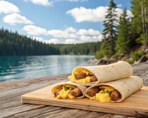 Sausage and Egg Breakfast Wraps