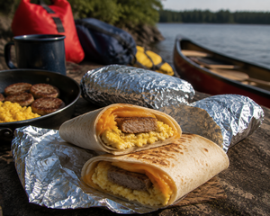 Sausage and Egg Breakfast Wraps