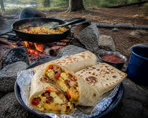 Fireside Breakfast Burritos