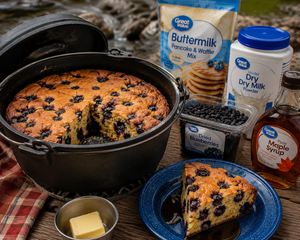Blueberry Dutch Oven Cake (Dutch Oven)