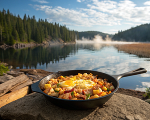 Sunrise Veggie and Egg Hash