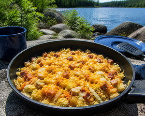Sunrise Veggie and Egg Hash