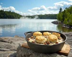 Backcountry Biscuits and Gravy (Dutch Oven)