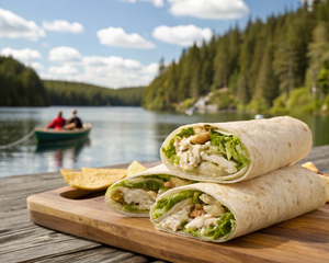 Chicken Caesar Paddle Wraps