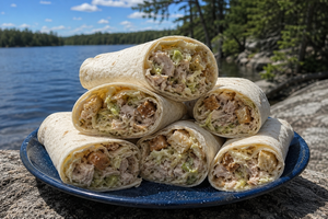 Chicken Caesar Paddle Wraps