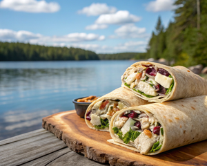 Chicken Crunch Salad Wraps