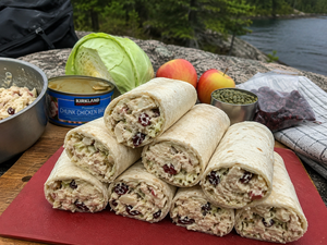 Chicken Crunch Salad Wraps