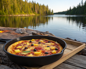 Canoe Campfire Pizza (Dutch Oven)
