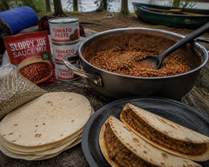 Lentil Sloppy Joes in Tortillas
