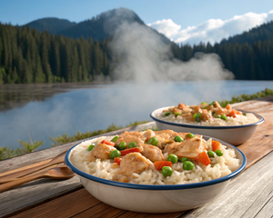 Chicken Ala King with Rice