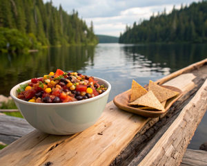 Black Bean and Corn Salsa with Chips