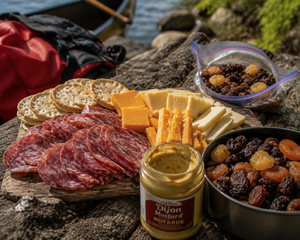 Salami and Crackers Snack Plate