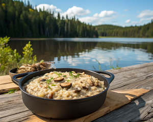 Mushroom Risotto (Dutch Oven)