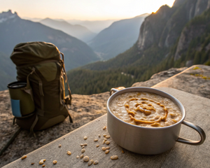 Instant Oatmeal with Peanut Butter and Honey
