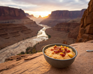 Instant Grits with Cheddar and Hot Sauce