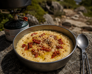 Grits with Sundried Tomato and Olive Oil