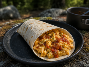 Scrambled Eggs with Salsa
