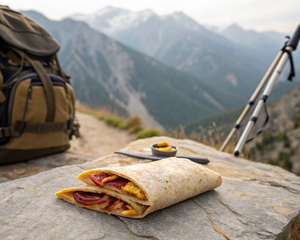 Tortilla Wrap with Salami and Cheese