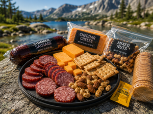 Summer Sausage and Cheese Crackers