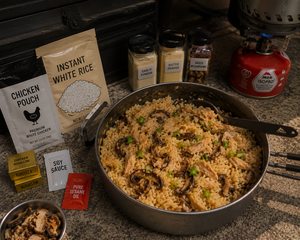 Garlic Mushroom Chicken and Rice