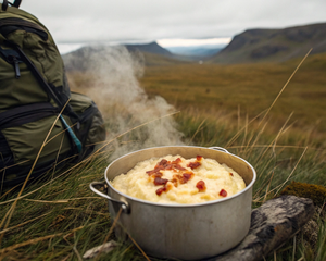 Instant Mashed Potatoes with Bacon and Cheese