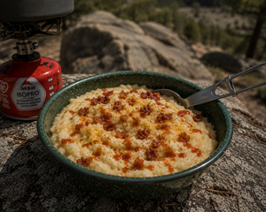 Instant Mashed Potatoes with Bacon and Cheese