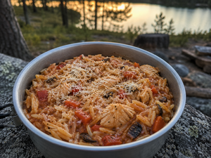 Chicken Cacciatore with Orzo