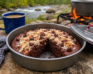 Ding Dong German Chocolate Camp Cake