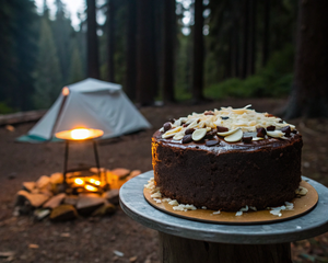 Ding Dong German Chocolate Camp Cake